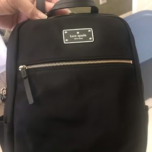 NWT Kate Spade Hilo backpack black nylon.